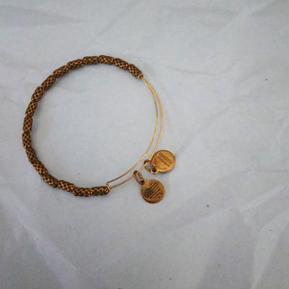 Alex and Ani Bracelet ornate brass